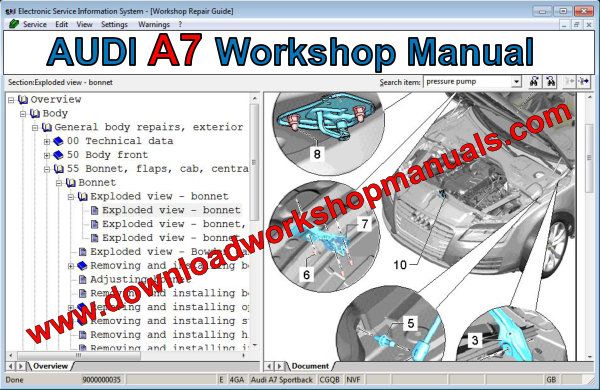 audi a7 workshop manual